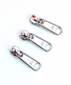 Endlosreißverschluss metallisiert pink/ silber (1m)